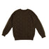 Noma Dark Olive Sleeve Stripe Textured Knit Sweater